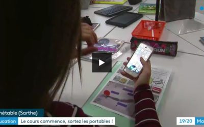 FRANCE 3 au collège: des cartables plus légers…